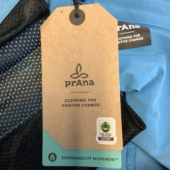 prAna Size 36 Clear Sky 9” Riveter Boardshort Swimming Trunks Drawstring J17-19 - Picture 8 of 10